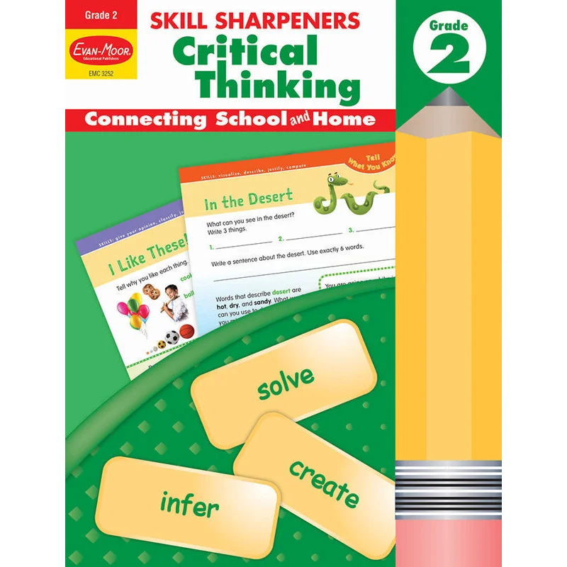 Skill Sharpeners Critical Thinking Grade 2 EvanMoor EvanMoor 9781629383507 Book