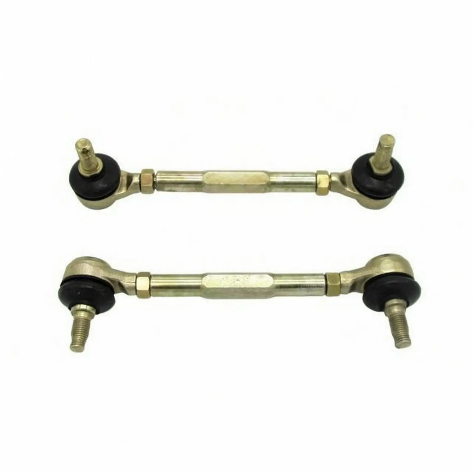 Heavy Duty Go Kart Tie Rod Steering Linkage with Rubber Dust Boots Adjustable Threaded Center for Small Vehicle Restoration