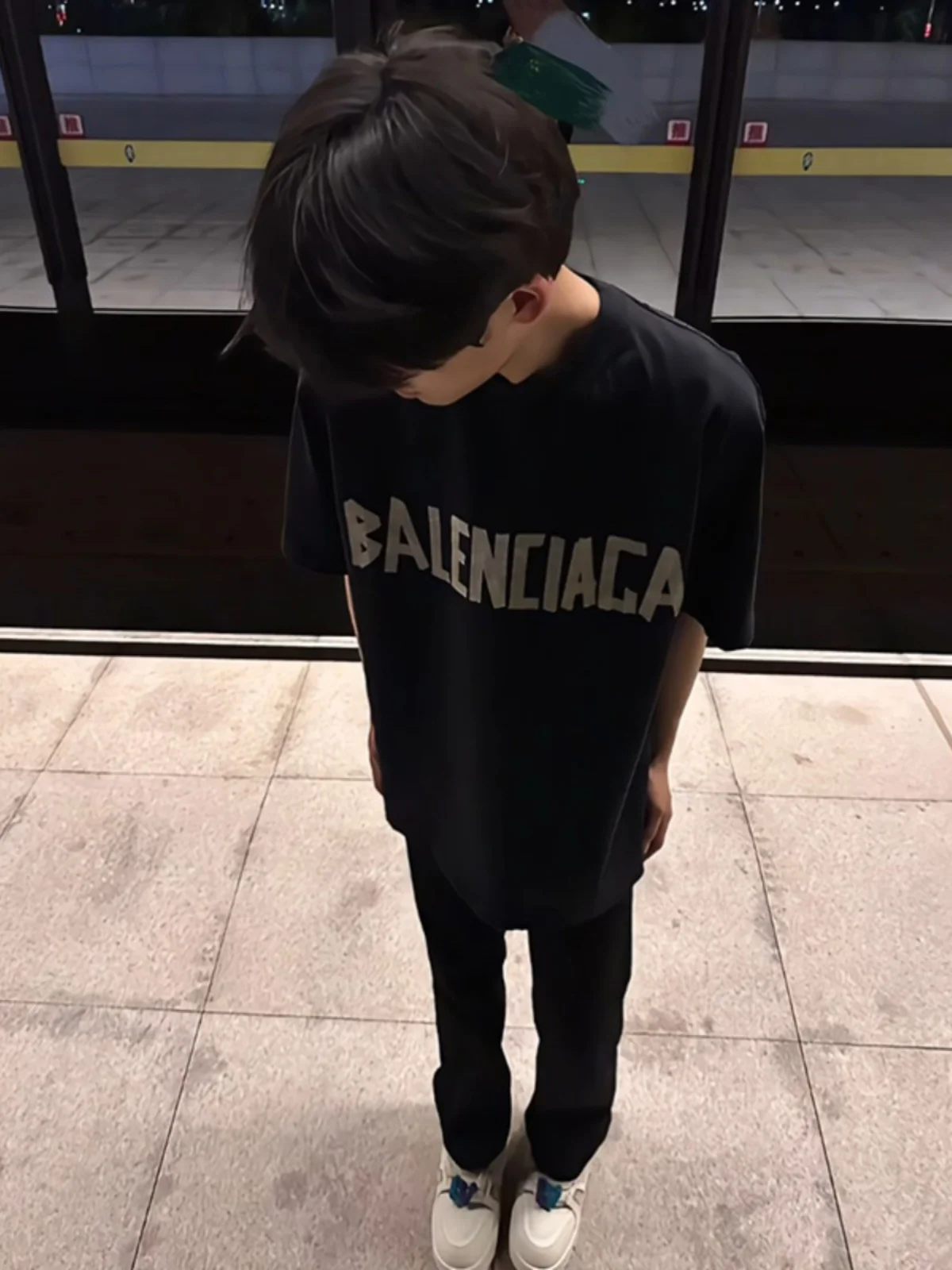 

Black Knife Straight Leg Jeans Men's Summer Clean Fit Long Pants Visual Lengthening Bell Bottoms Youth Fashion Trend