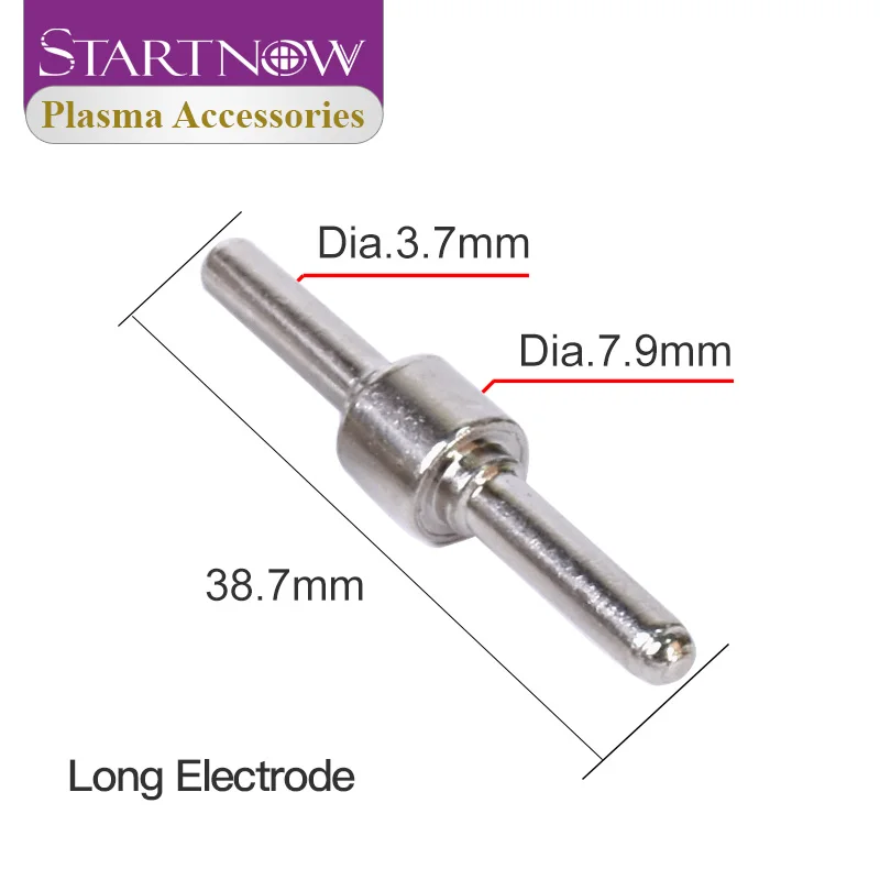 Startnow 30pcs PT-31 Extended Air Plasma Cutter Nozzle Electrode Consumables Fit CUT-40 CUT-50D CT-312 wirling Ring Shield Cups