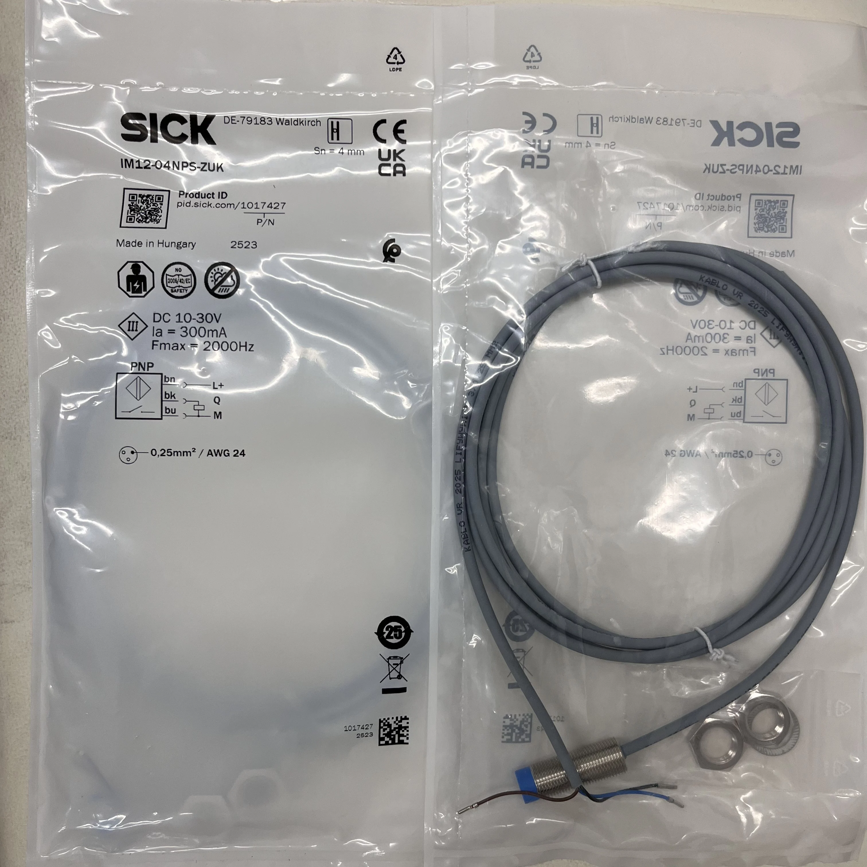 

Оригинальный номер детали IM12-04NPS-ZUK. 1017427 ИНДУКТИВНЫЕ ДАТЧИКИ БЛИЗОСТИ новые в наличии