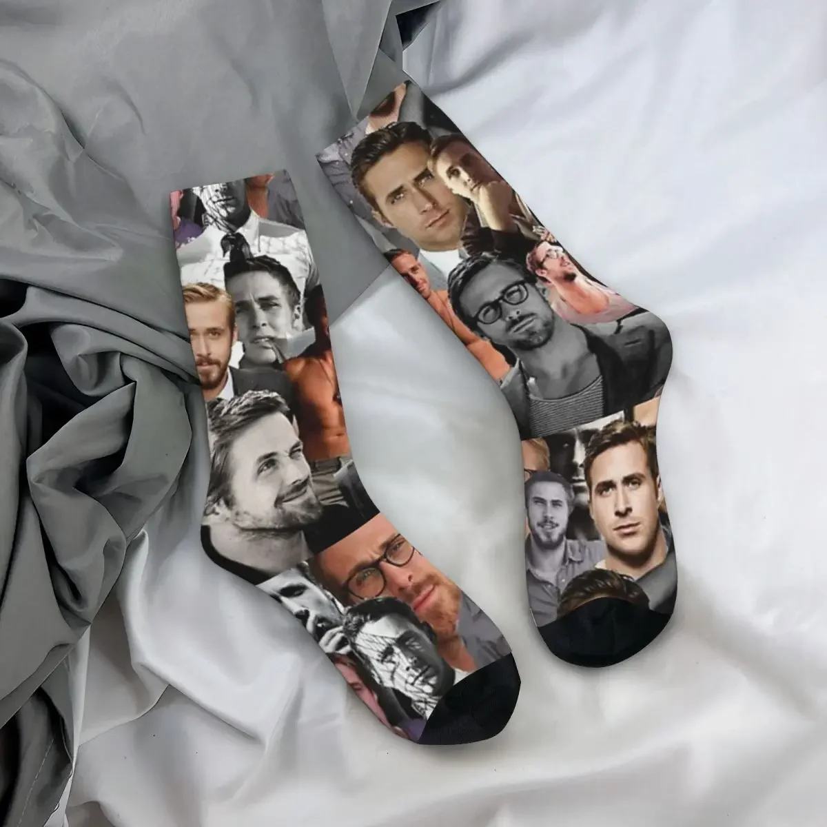 Calcetines largos Harajuku para hombre y mujer, medias absorbentes de sudor, accesorios para todas las estaciones, regalo de cumpleaños