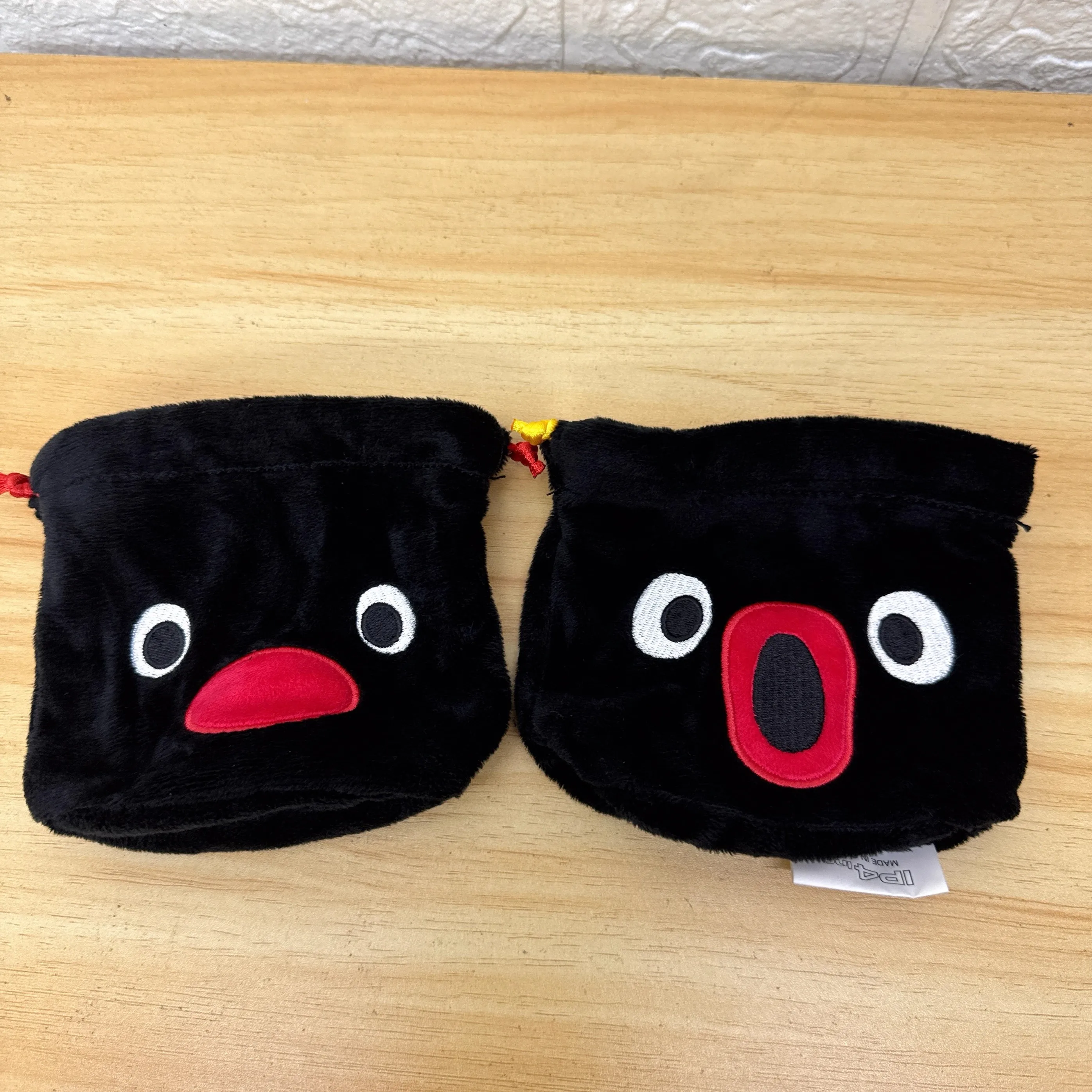 New Cute Pingu Penguin Kids Woman Small Plush Stuffed Drawstring Bags Pouch Pocket Coin Purse Case For Children