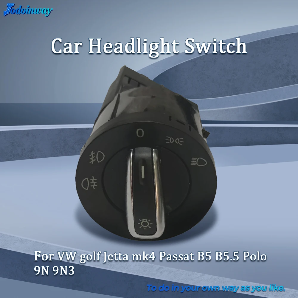 17Pins Car Headlight Fog Head Light Switch Adjust Knob For VW Bora 1J2 Golf Jetta Bora MK4 Beetle Convertible Accessories