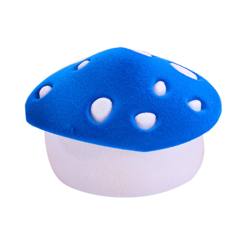 

Mushroom Shape Rings Organizer Jewelry Box Flannel Cushion Jewelry Storage Case Perfect for Rings Earrings Necklace Display