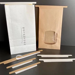 Self-Adhesive Double Wire Twist Ties, Sealing Strip, Coffee Tea Paper Tin Ties, Bread Toast Bag Clips, 500Pcs, 16cm, 17cm