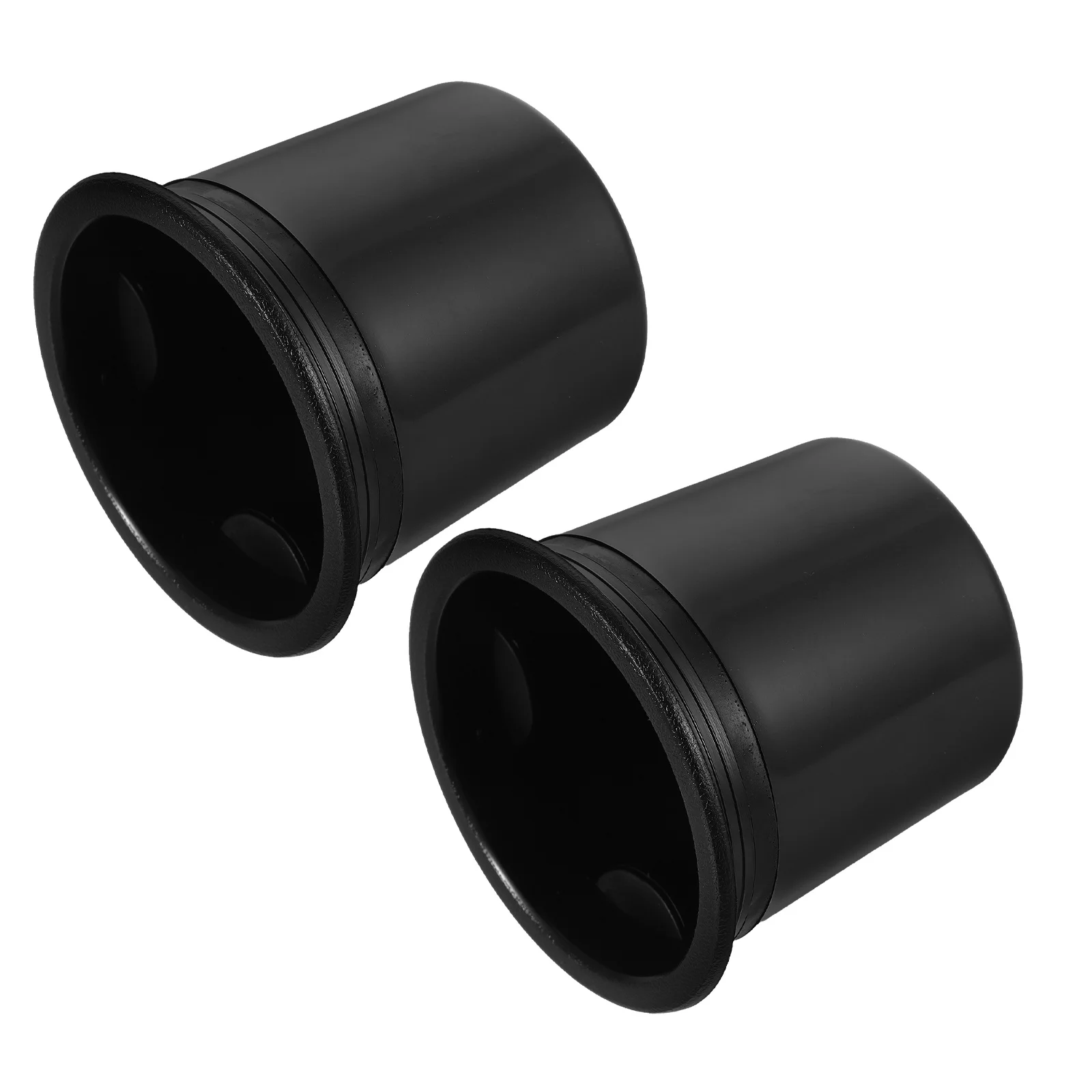 

2Pcs Rv Cup Holder Replacement Black Plastic Insert for Car Sofa Couch Armrest Table Recliner Furniture Marine Golf Cart Camping