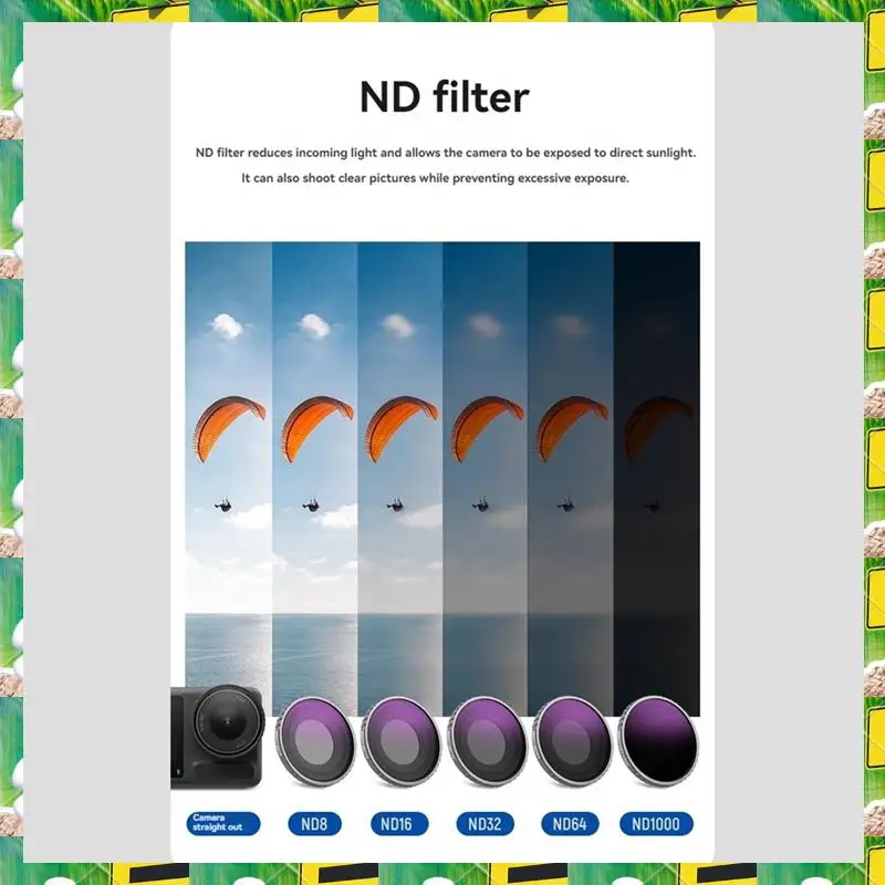 3C Electron ND Filter Set For DJI Osmo Action 4 ND8/PL ND16/PL ND32/PL ND64/PL Filters Kit Action Camera Accessories,ND Filter S