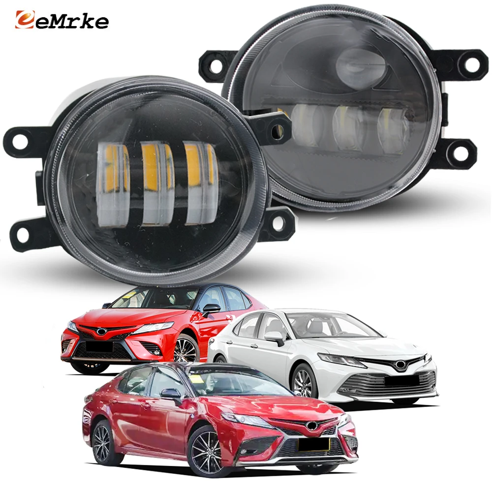 

Easy Install 15Wx2 Led Fog Light Lamp Lens for Toyota Camry XV70 2018-2022 Car PTF Headlight Canbus Ready, No Error Display