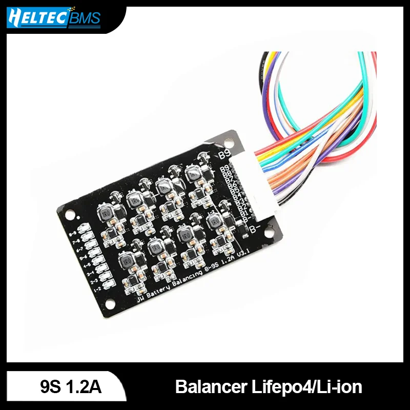 Li-Ion Lifepo4  9S  1.2A Balance Equalizer Module BMS Lithium Battery Active Balancer Energy Transfer Board