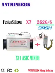 Usado traço Asic Miner com PSU, Antminer, X7, 262GH, S, X11 Mining, melhor do que Baikal, BK-X, X10, STU-U6, Antminer D3, D5