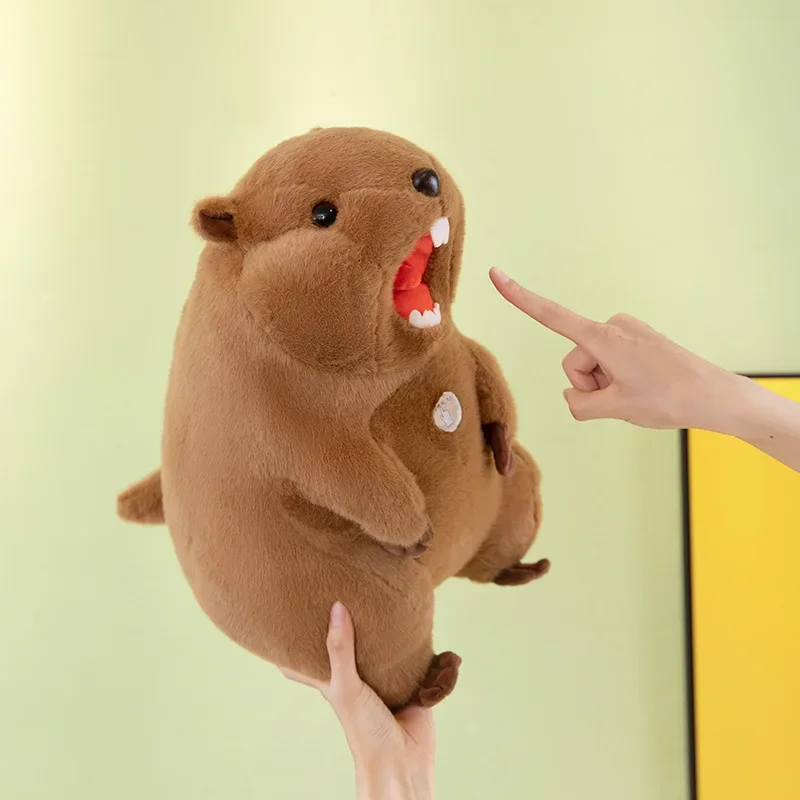 50cm 귀여운 삑삑이 마모트 봉제 인형 소리나는 귀여운 인형 아이들 생일 크리스마스 선물 봉제 동물 열쇠고리