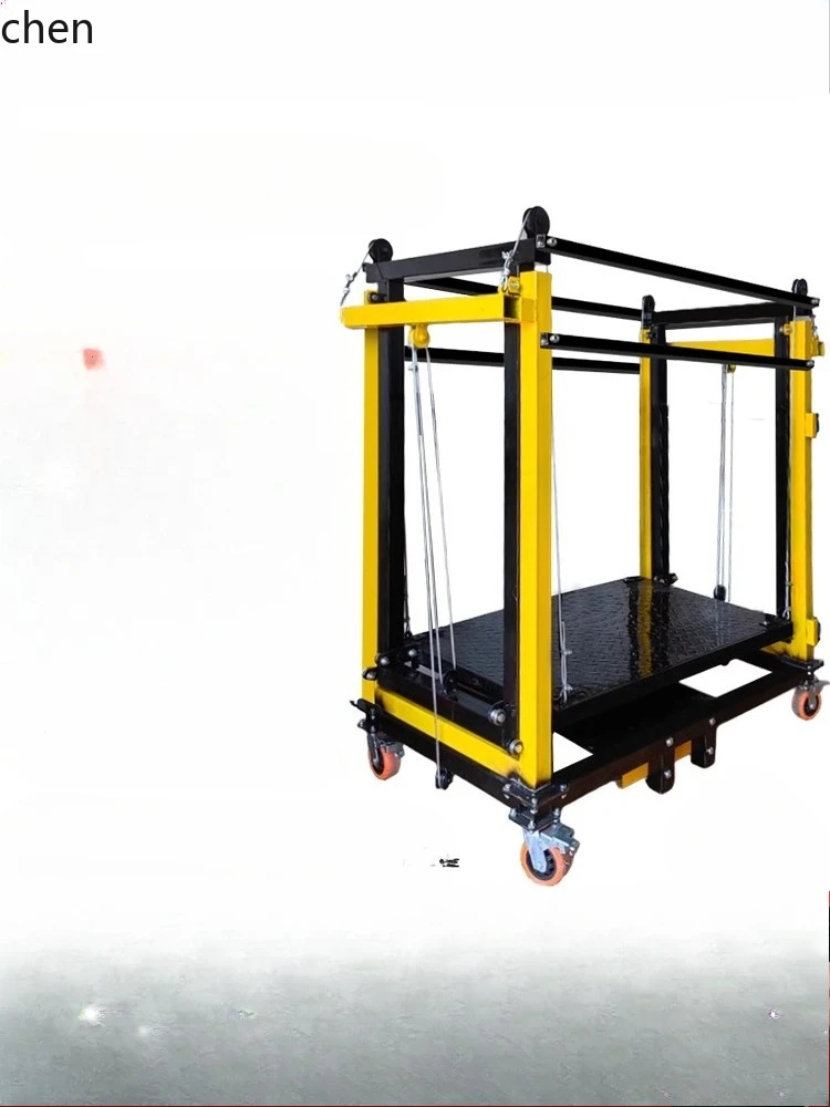 HT 전동 스캐폴드 이동식 접이식 고소작업대 실내외 겸용