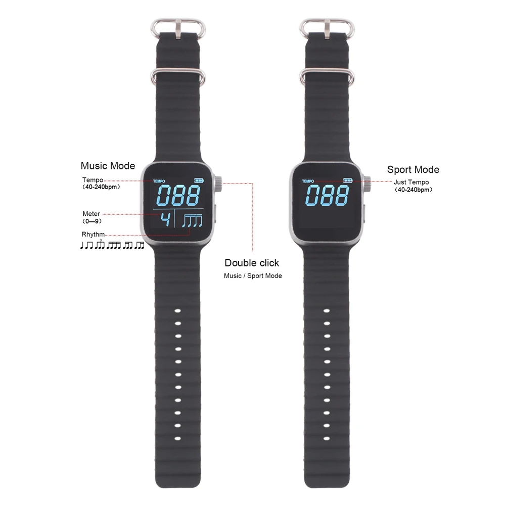 AS95-Sports Watch Outdoor Sports Running Swimming Metronome Outdoor Sport Watches Skin Feels Beat