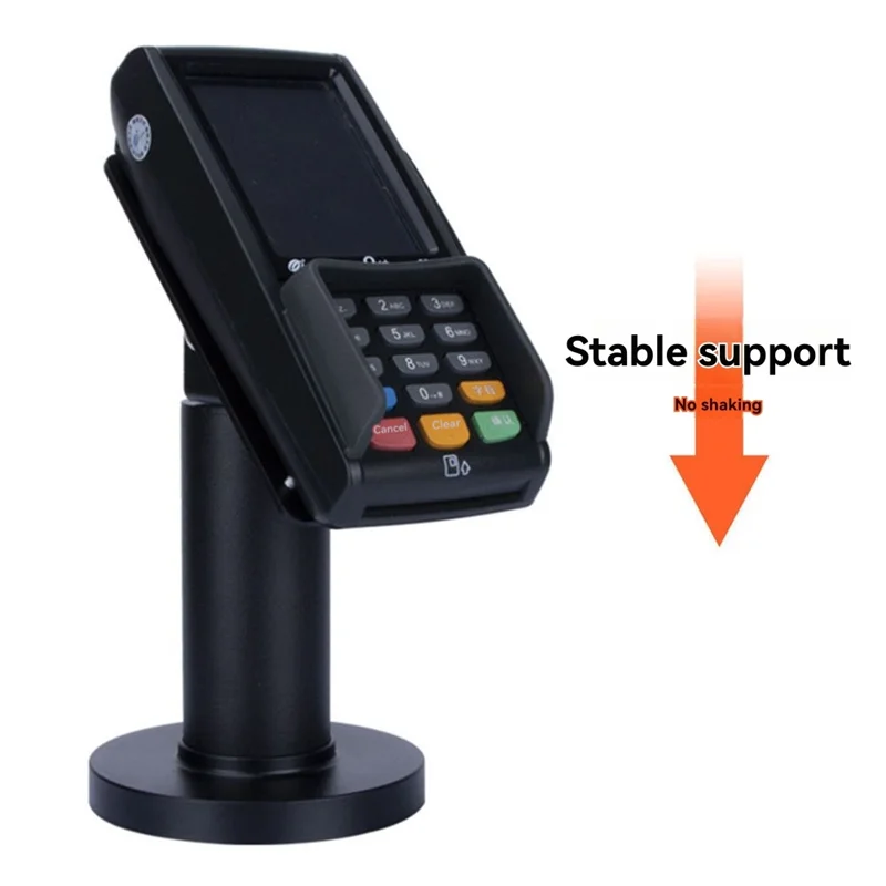 حامل ماكينة POS قابل للتعديل حامل شاشة POS لـ PAX S300/A35 POS ماكينة تسجيل المدفوعات النقدية بطاقة الضرب حامل عرض معدني