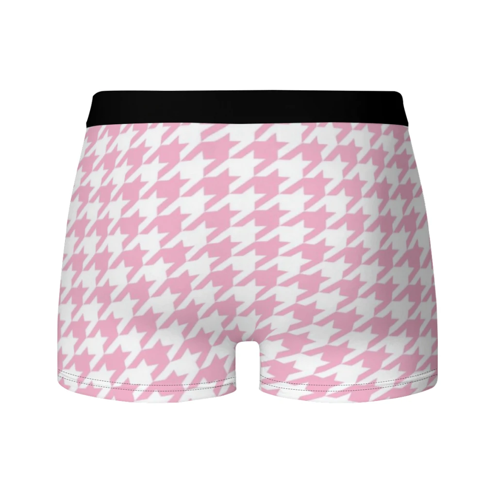 Houndstooth Men Underpants Man Breathable  Boxer Shorts Men's Panties Underwear Gift