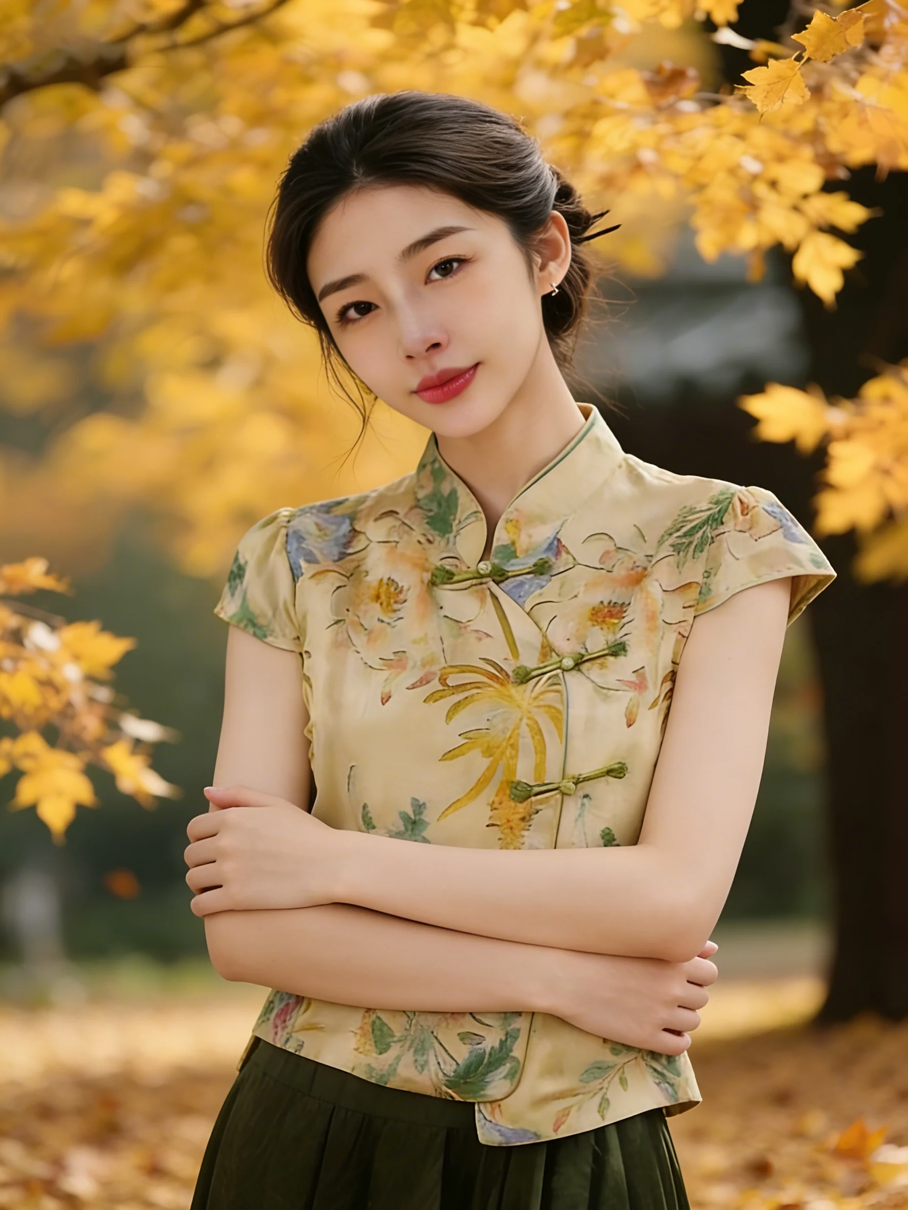 

Retro Fashionable New National Trend Embroidered Asymmetrical Short Sleeve Shirt Women's Summer 2026 Straight Cut Chinese Sty...