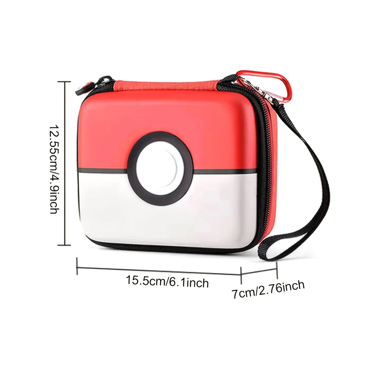 Caixa de armazenamento de casca dura, estojo de transporte para cartões colecionáveis magia ptcg mtg, presentes para meninos e meninas, comporta mais de 400 carros (apenas estojo)