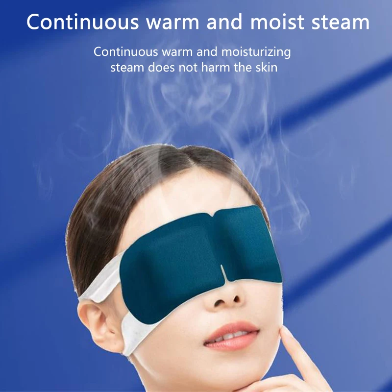 5PCS/Bag Lutein Steam Eye Mask Warm Moist Steam Heating Eye Mask Hot Compress Eye SPA Relieve Eye Fatigue Sleeping Eye Mask Gift