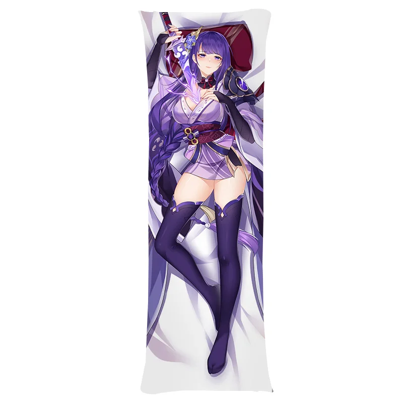 

Cosplay Genshin Impact Raiden Shougun Dakimakura Anime Pillowcase Otaku Hugging Body Pillw Case Peach Skin 2Wt Pillow Covers