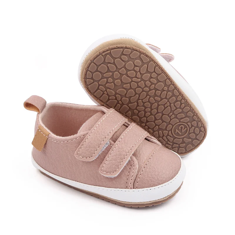 Baby Casual Sneaker Spring and Autumn Soft PU and TPR Sole Anti-slip High Quality Hot Selling 2023 New Fashion for Toddler 0-12M