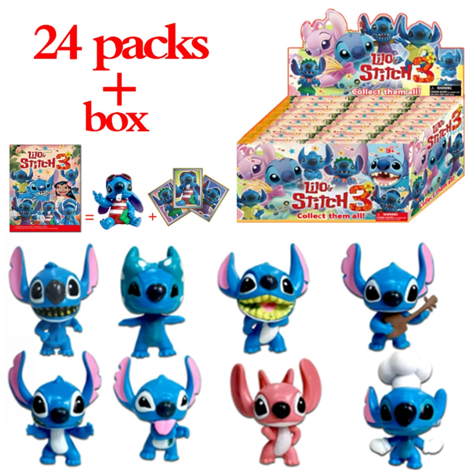 

Anime Lilo & Stitch 10pcs Set Angel Figure Cartoon Model Desktop Ornament Children Gift Random New Hot Holiday Gifts In Stock