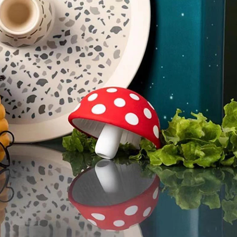 Imbuto piccolo a forma di fungo Mini imbuti in Silicone per uso alimentare imbuto per salsa flessibile a bocca larga imbuto per condimenti a fungo creativo