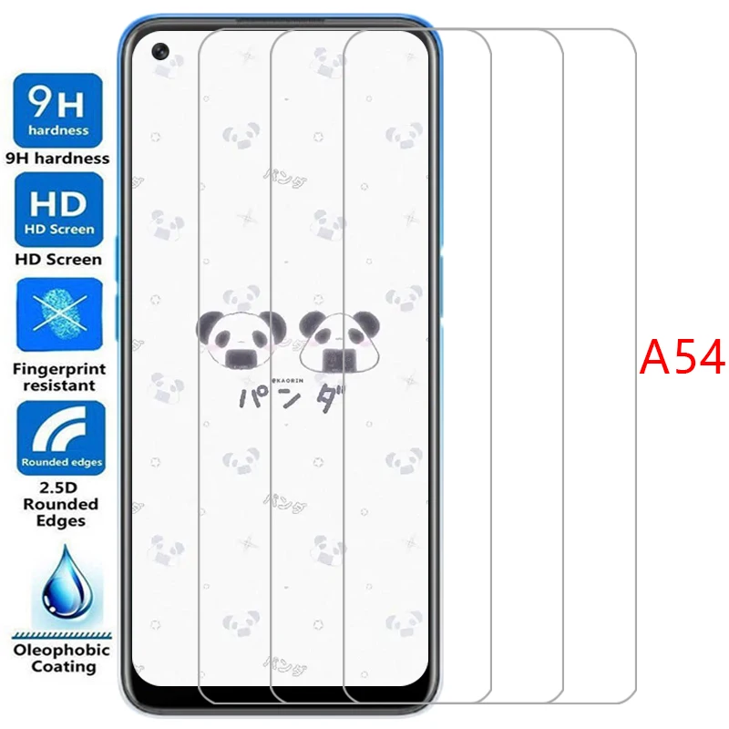 Protetor de Tela para Oppo A54 4G 5G, Vidro Temperado Protetor para Oppo A54, A54A, A544G, A545G, Película de Vidro