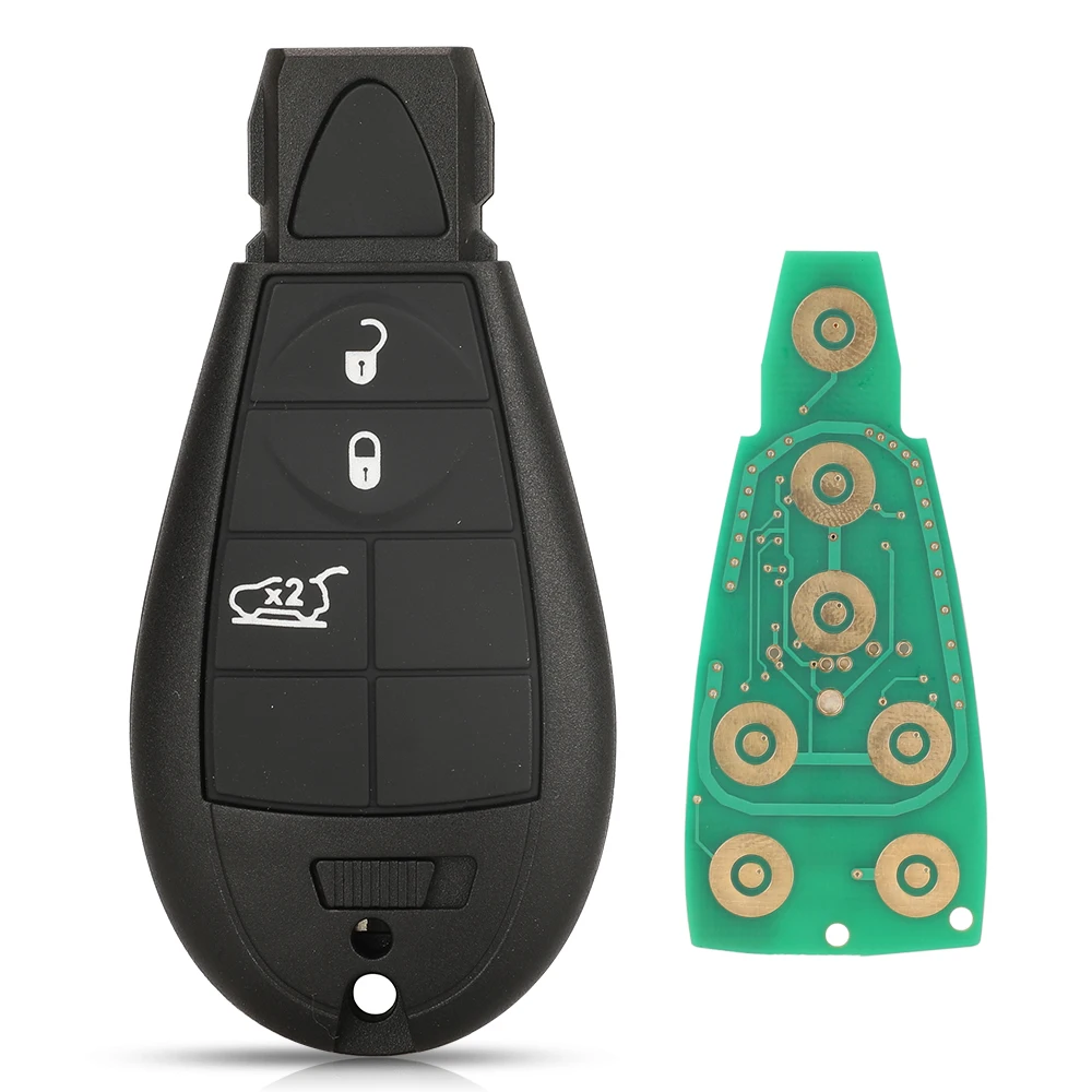 Jingyuqin Fobik GQ4-53T Fernbedienung Auto Schlüssel 433 MHz PCF7961M 4A Chip für Jeep Cherokee Sport KL 2014 2015 2016 2017 2018 2019 Fob