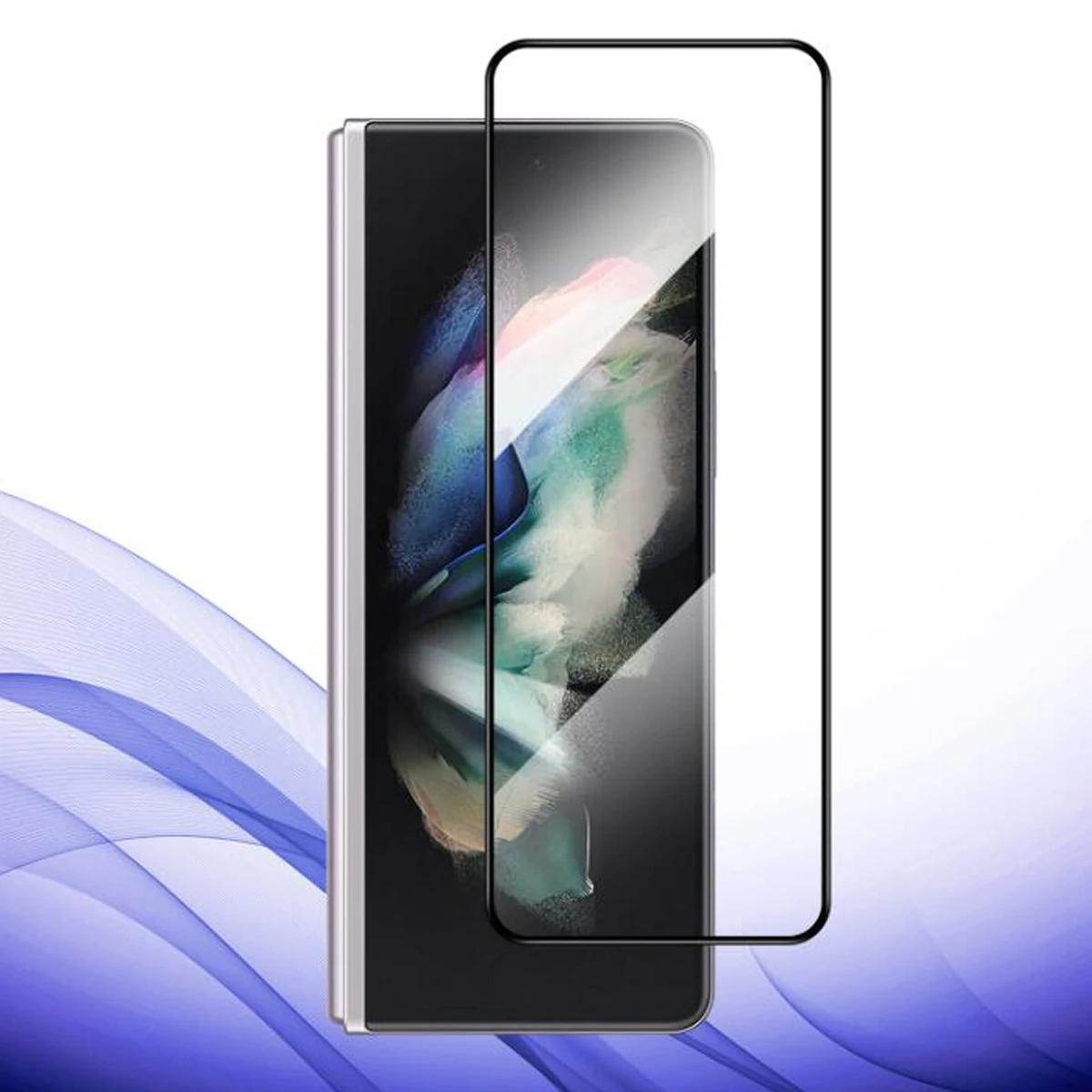 Полное клеевое переднее закаленное стекло для Samsung Galaxy Z Fold 4 шелковая Защитная пленка для экрана