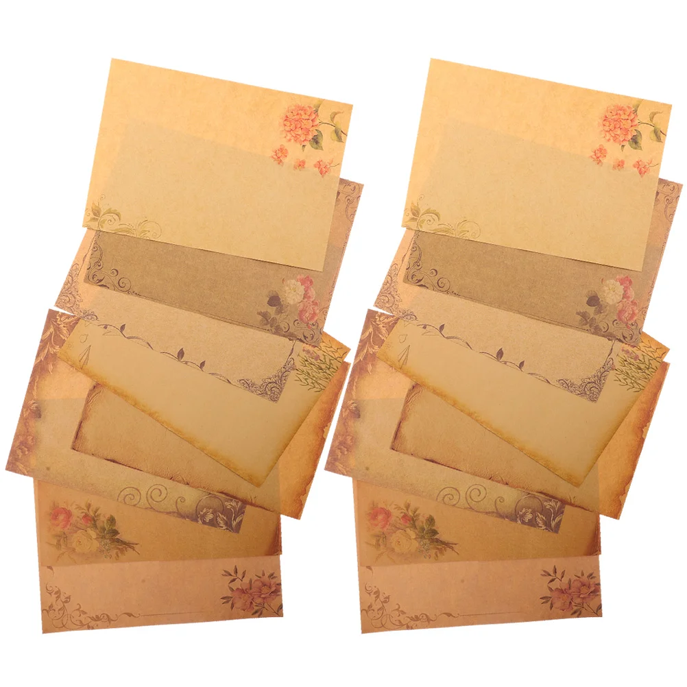 

Kraft Paper Stationary for Writing Letters Supplies Creative Stationery Message Border Vintage Vellum