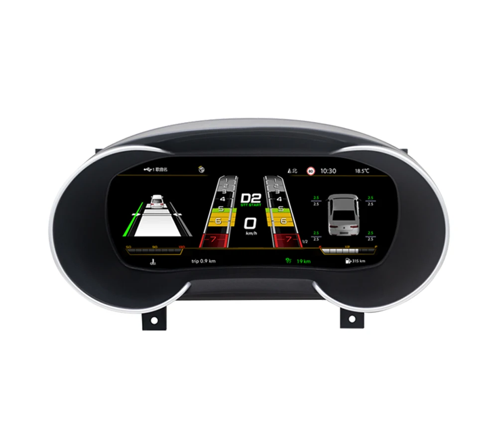 Krando Car Digital Cluster Virtual Cockpit Speedometer Instrument for Audi A3 LCD Fulltouch Dashboard Monitor Panel Dashboard