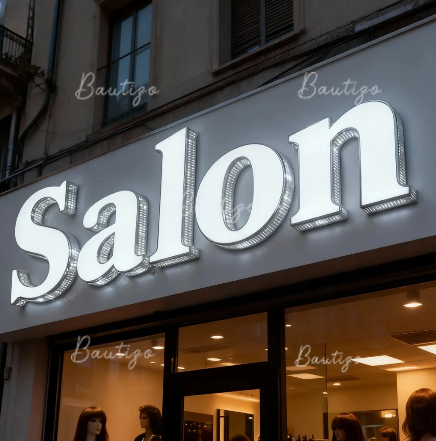 علامات الأعمال شعار Led مخصص ضوء تسجيل رسائل النيون كبير مضيئة جدار الاكريليك الفاخرة العلامة التجارية متجر لافتات خلف الزخرفية #3