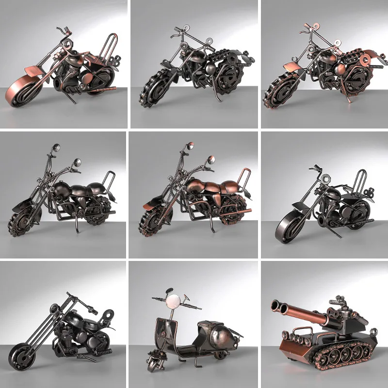 

Iron motorcycle, car metal model decoration, home desktop decoration, wine cabinet, TV decoration, handicrafts