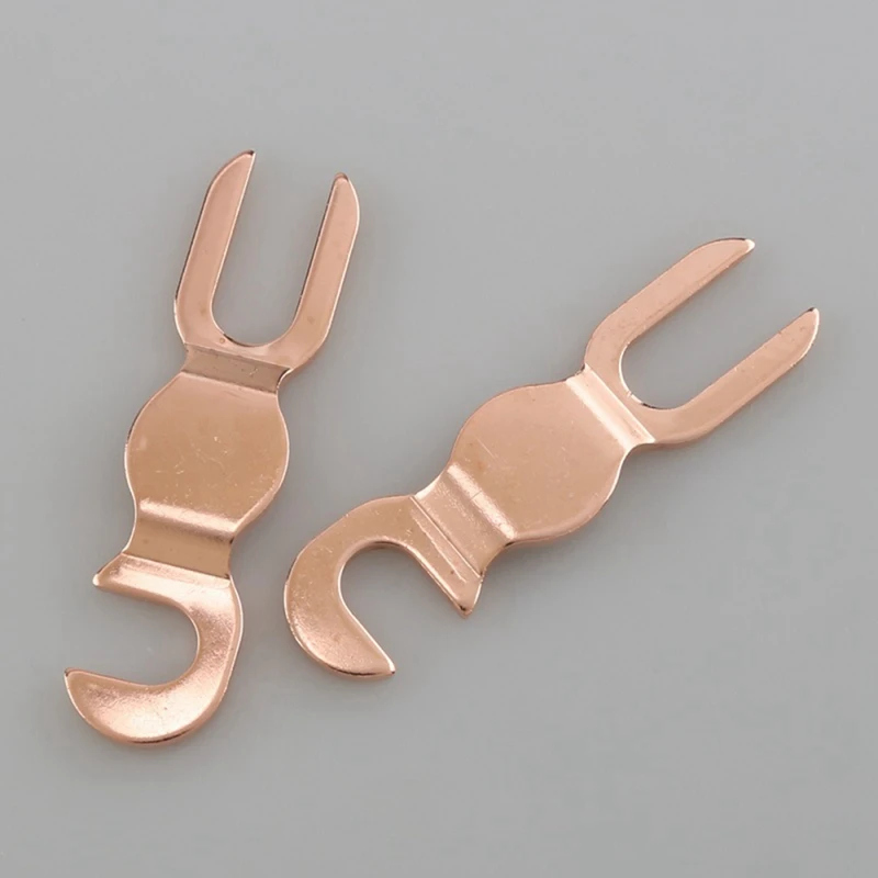 Altavoz de Audio Hifi, puente de poste de encuadernación 5N, Cable de altavoz KTV, puente, horquilla en U, conector de Terminal de Audio duradero A