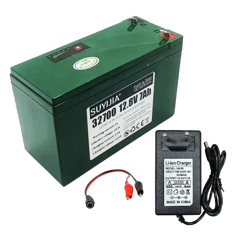 12.8V 7Ah 4S1P battery pack 32700 Lifepo4 built-in BMS suitable for electric boats and uninterruptible power supplies