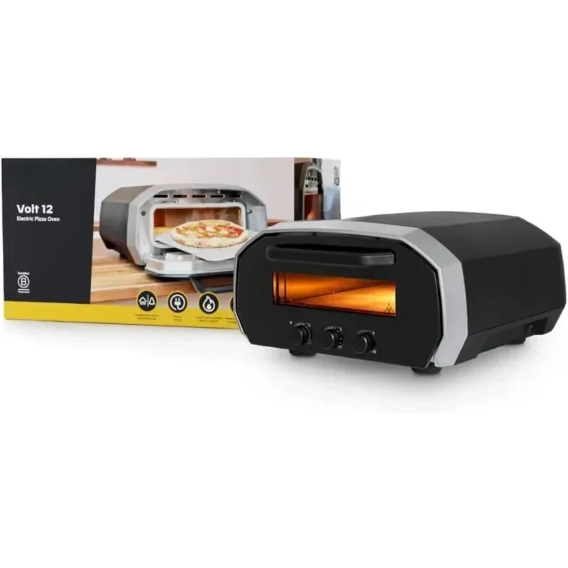 Electric Pizza Oven- Indoor Outdoor Versatile Electric Oven, Indoor Outdoor Toaster Oven Countertop,Cook 12 Inch Pizzas and More