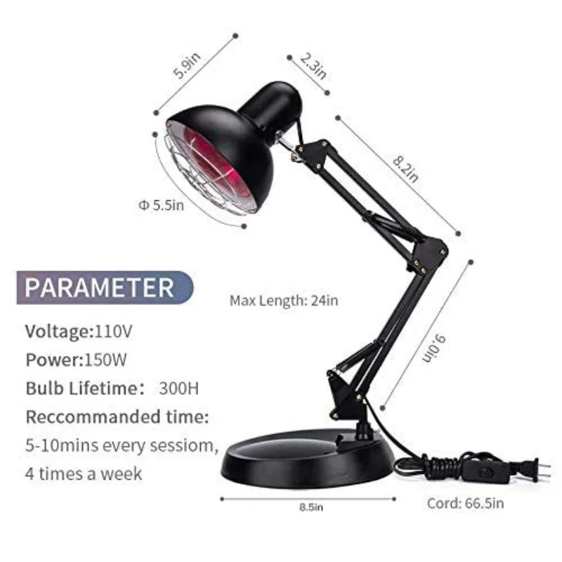 The New Infrared Heating Lamp Beauty Beauty Skin Will Carry Home Baking Light Health Gym Physiotherapy Shop Red Light