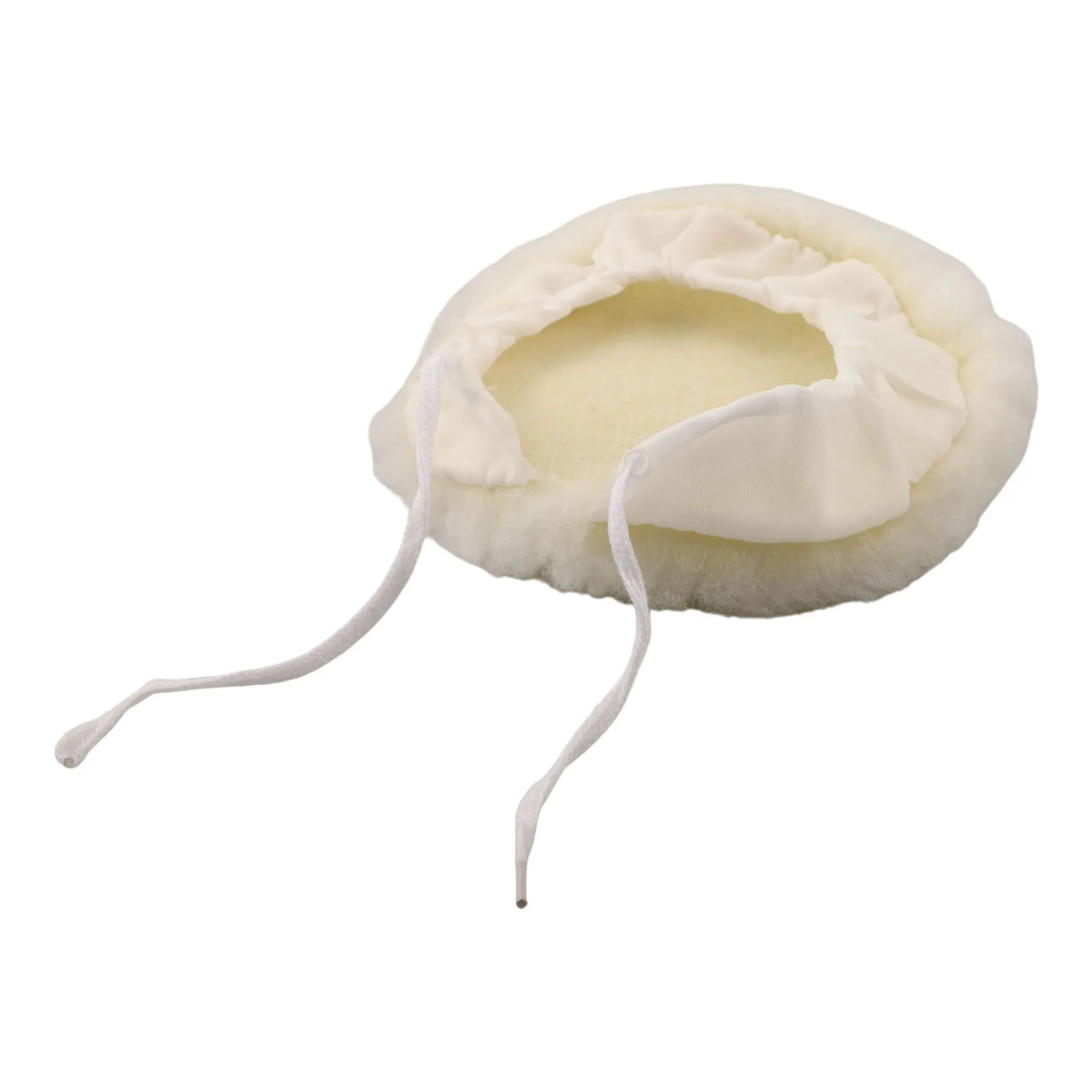 White Lambs Wool Buffing Wheel Pad 1pc for Auto Polisher 150mm or 180mm Wool Bonnet for Paint Sanding Scratch Removal