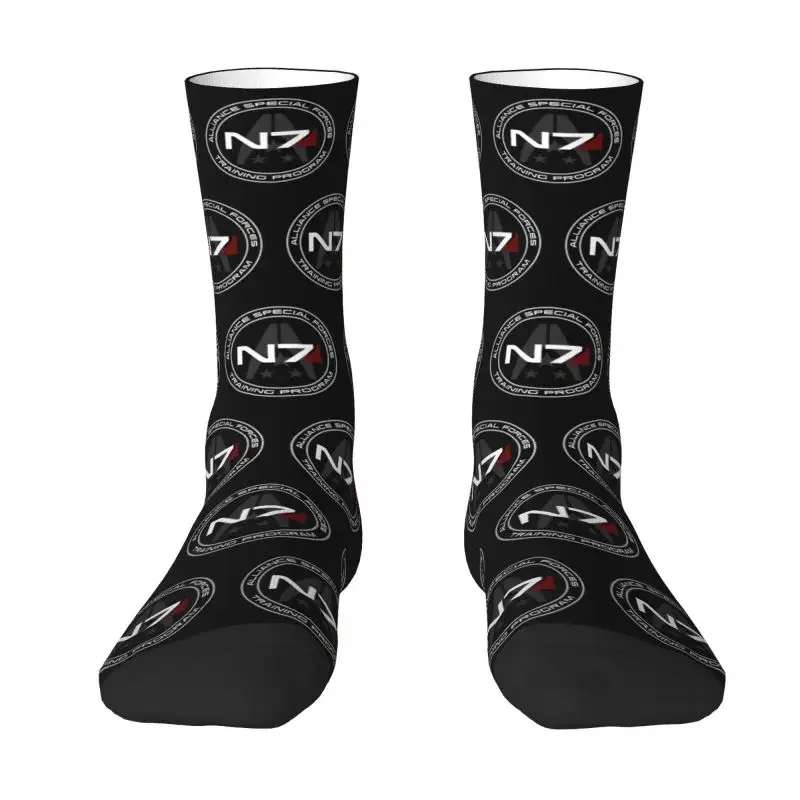 Fashion Alliance Mass Effect N7 Socks Men Women Warm Breathable 3D Printed Video Game Sports Basketball Socks