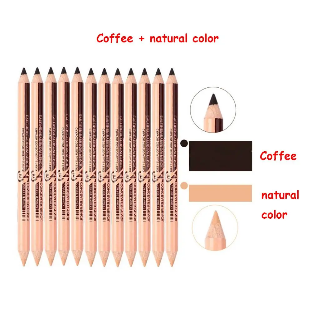 2in1 Waterproof Sexy Eye Double Ended Eyeliner Eyebrow Cosmetic Concealer pen Makeup up