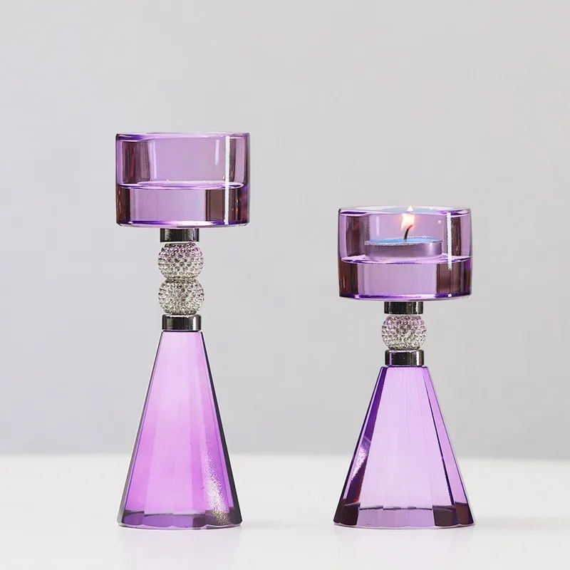 Kristall-Kerzenhalter Moderne Kerzenständer Dekorative Duftkerzenhalter Luxuriöse Elegante Kerzenleuchter Wohndekorationen