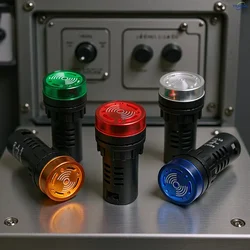 10Pcs The sound light buzzer intermittently emits sound flash,with a high decibel level of 100dB,for Electrical Control Panel