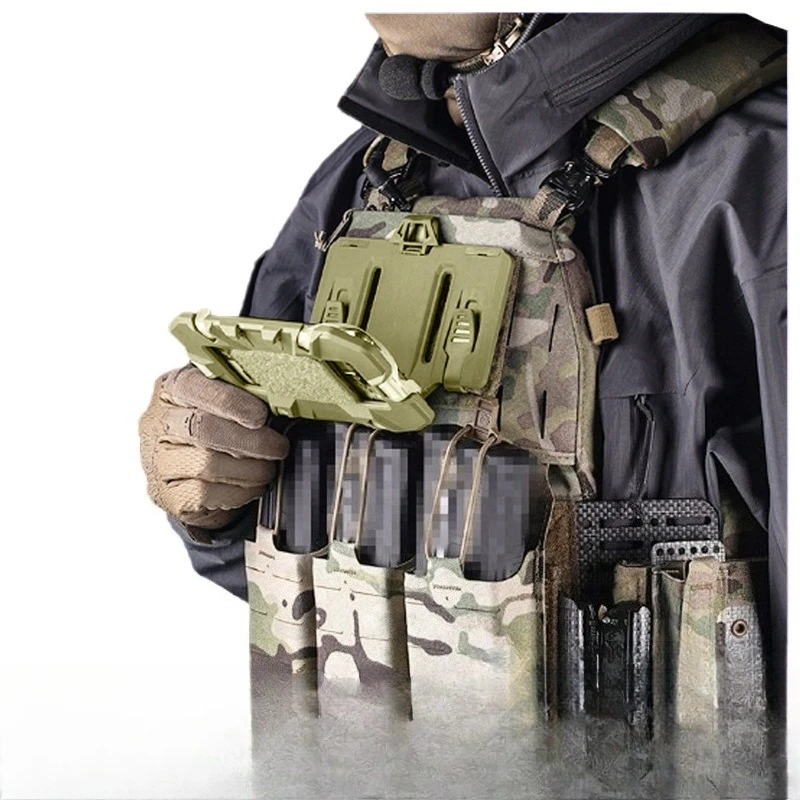 Chest Mount Phone Navigation Bracket Multifunctional Hanging Feature Foldable Structure for Holding Phone and Navigation Board