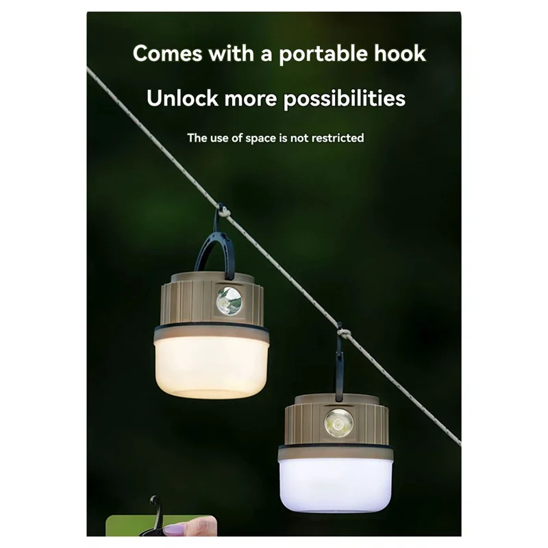 ABRB-Tenda de acampamento ao ar livre LED lâmpada solar recarregável lanterna portátil lâmpada de emergência interrupção de mercado noturno