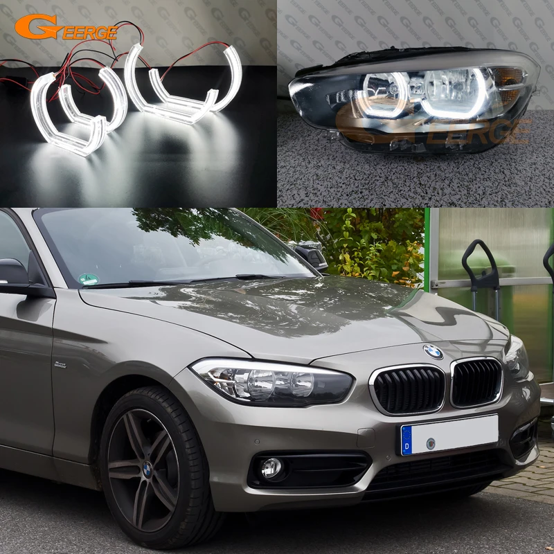 For BMW 1 SERIES F20 F21 2011-2019 Excellent Day Light Ultra Bright DTM M4 Style Led Angel Eyes Halo Rings Car Refit Accessories