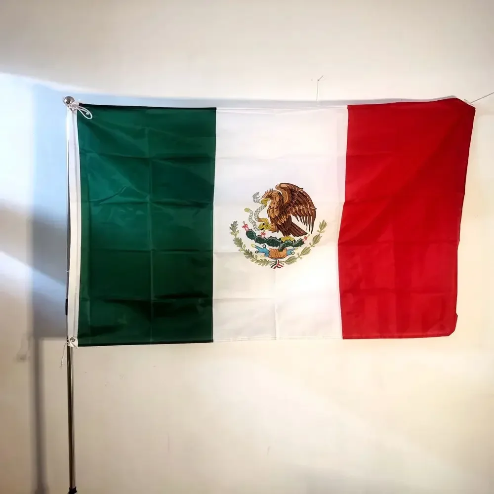 

90X150cm Polyester Mexico National Flag - Vividly Printed Hanging Banner for Indoor & Outdoor Decoration