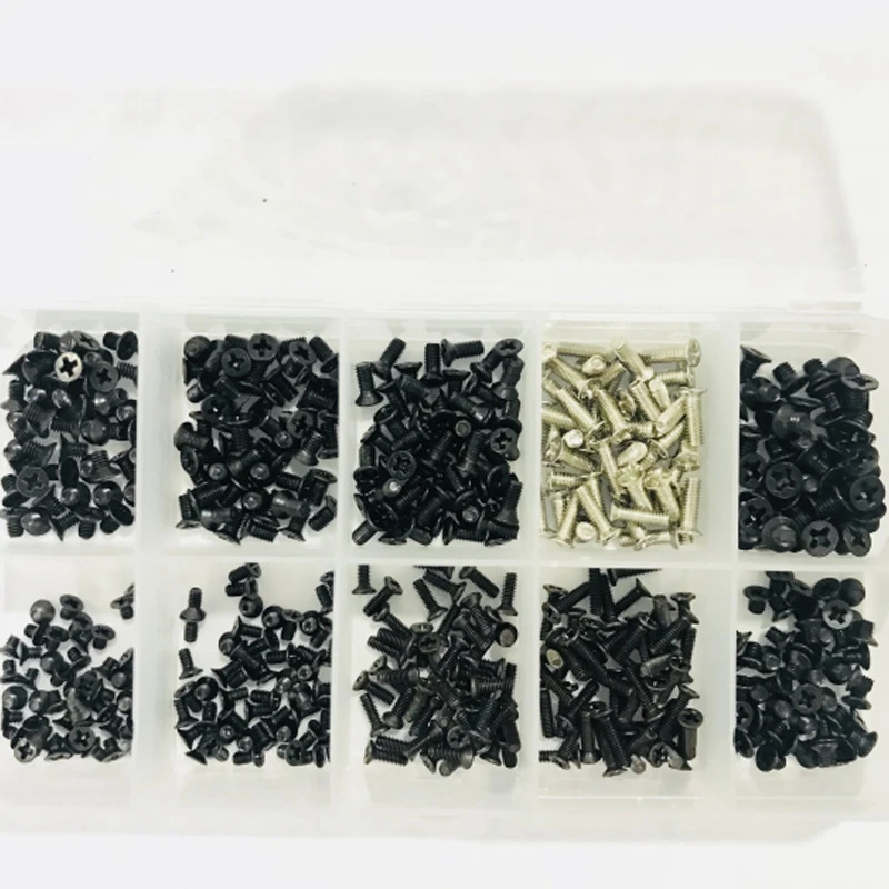 1000Pcs M2 M2.5 M3 Kit di viti per Computer portatile per Notebook per IBM HP Dell Lenovo Samsung Sony Toshiba Gateway Acer