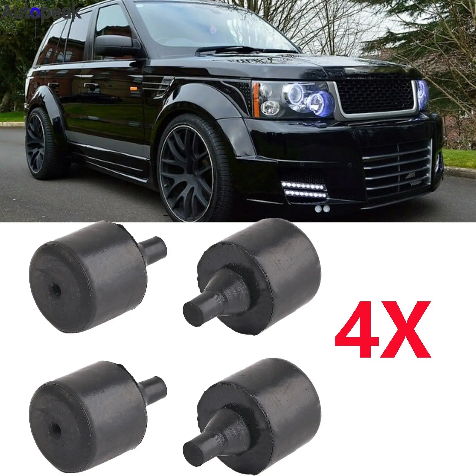 4PC For Land Rover Freelander 2 LR2 LR3 LR4 Discovery 3 4 Range Rover Sport L320 Door Shut Rubber Bump Stop buffers CFM500010