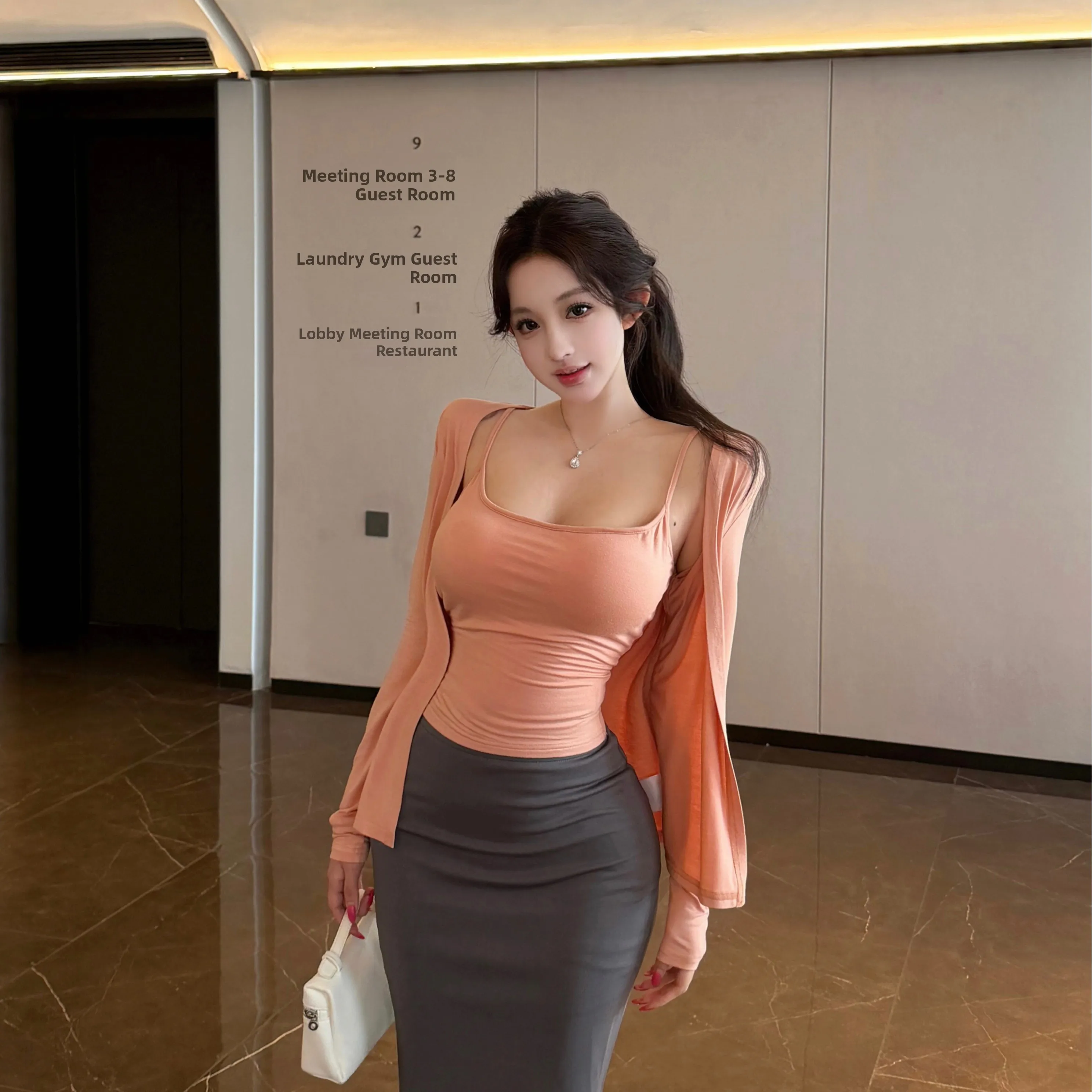 

Summer 2026 Women's Fashionable Knitted Vest And High Waist Skirt Sun Protection Three Piece Set Elegant Style Regular S...